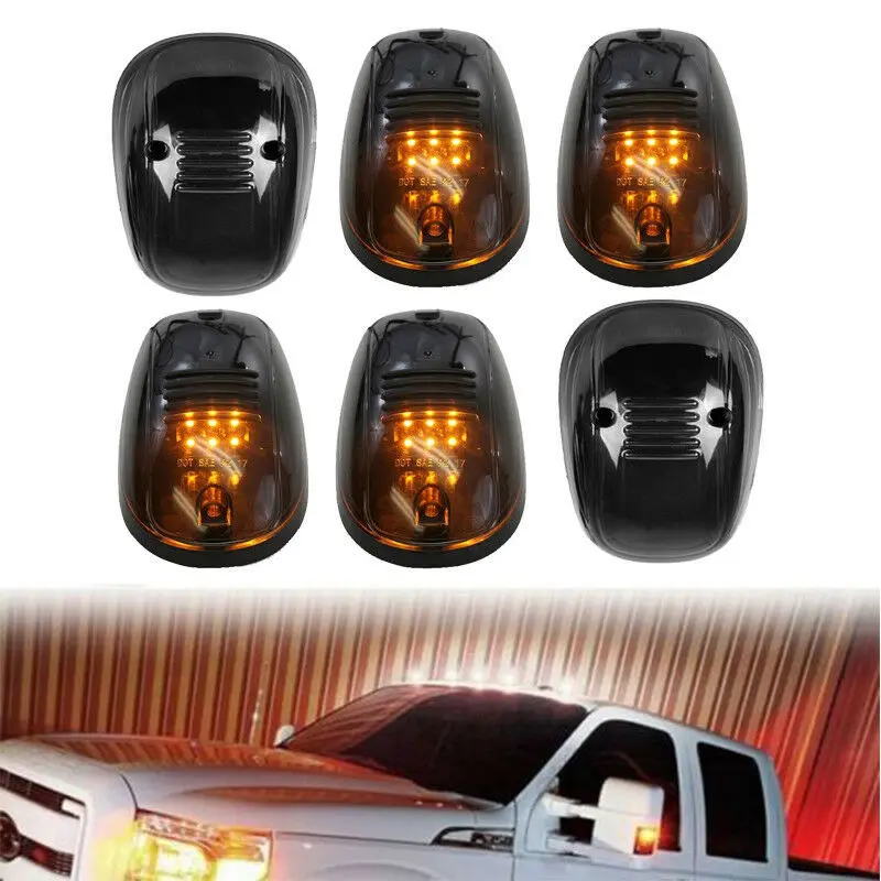 EXTERIOR CAR STYLE LED DOME DOME LIGHT CAB MARKET ROOF AMBER LIGHTS FOR F-150 F-250 F-350 RANGER T6 T7 XLT FX4 F150 PICKUP CAR