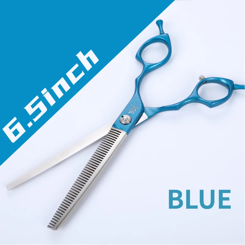 Fenice JP440C 6.5/7,0 inch Professional Dog Pflege Ausdünnung Schere Bunte Pet Scheren Rot/Champagner/Blau/schwarz/Lila 10