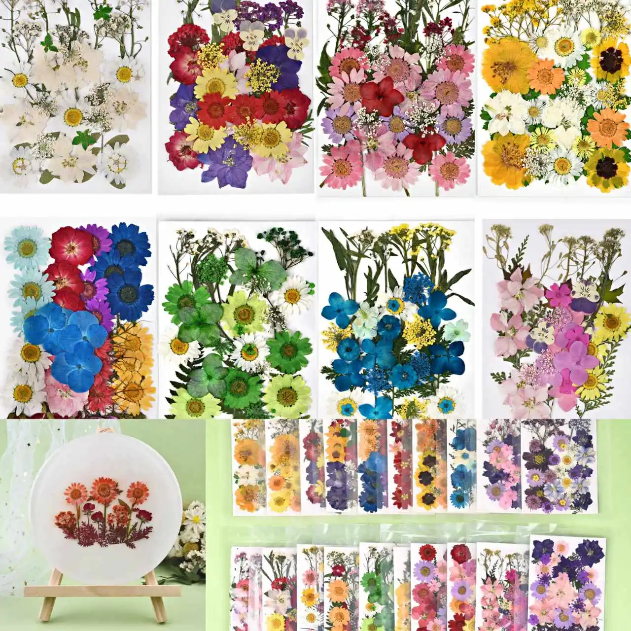 

Dried Flowers Natural Embossing Crystal Epoxy Resin Glue Flowers Fillings DIY Jewelry Making Decoration Plants Leaves Crafts