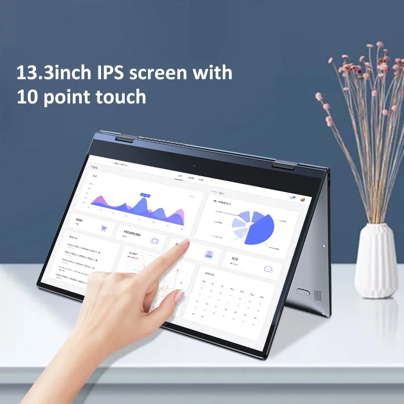 Imagem -05 - Monitor Portátil hd Tela Sensível ao Toque de 360 Graus Monitor Rotativo 13.3 10 Pontos Uhd 1080*1920 Display para Celular e Notebook