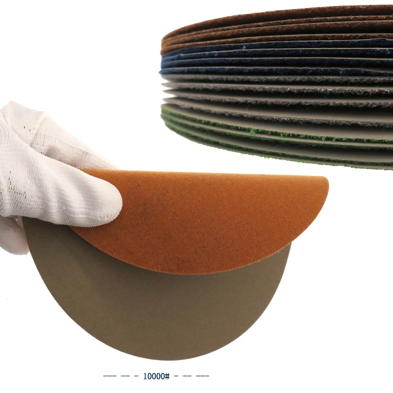 연마 및 연삭용 사포-7 인치 180mm 샌딩 디스크, 60-10000 그릿 후크 및 루프, 실리콘 카바이드, 10 매