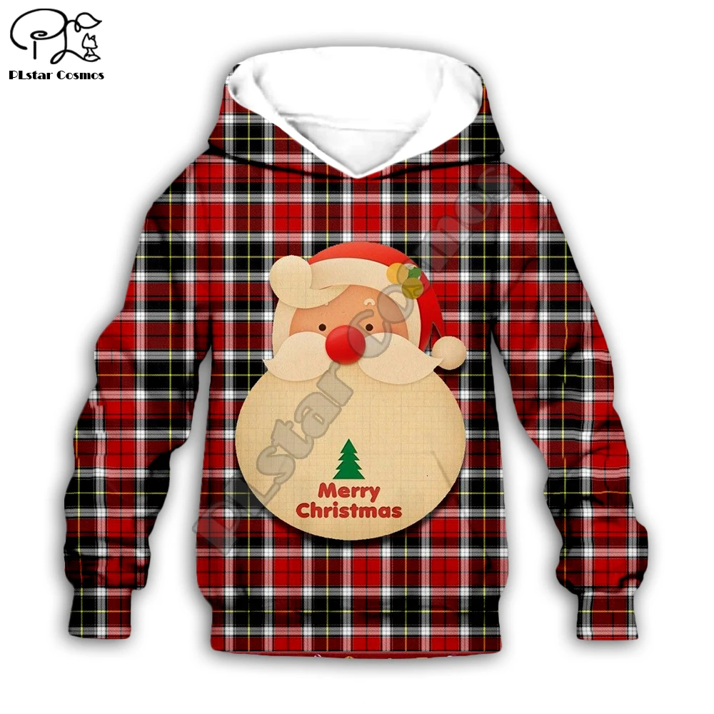 

Kid Santa Claus 3D print cartoon hoodie Merry Christmas cosplay reindeer children Sweatshirt zipper coat boy girl tshirt Pant