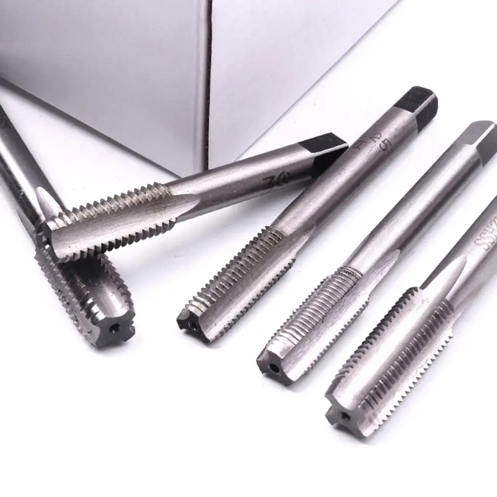 1Pcs Metric Right Hand Thread Tap HSS6542 M10 To M20 Straight Fluted Hand Screw Thread Taps Metric Plug Hand Tap Drill