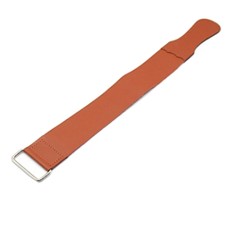 Razor Strop, Double Genuine Leather Straight Razor Strop Folding Knife Shave Sharpener Sharpening Belt