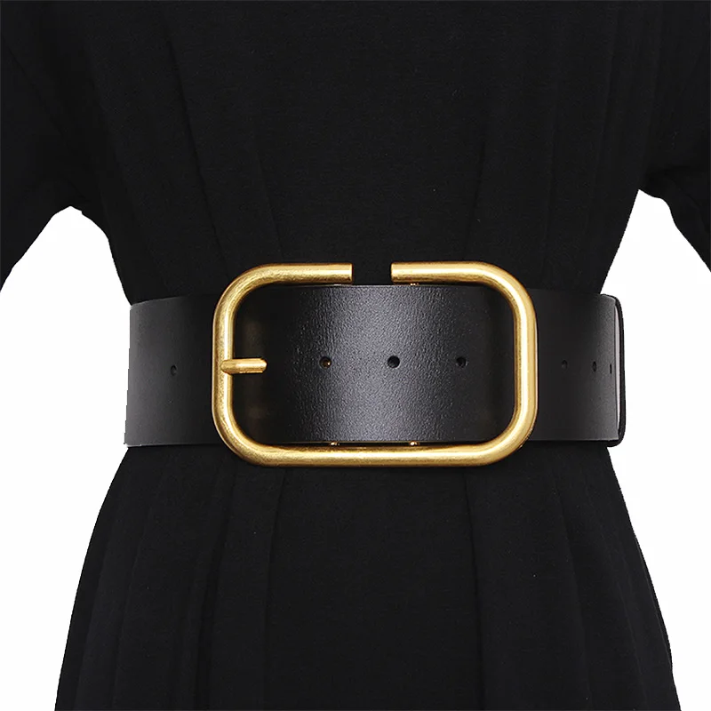 Ceinture Corset Large en Cuir group pour Femme, Design de Luxe, en Métal, Accessoires de Robe, Nouvelle Mode 2020