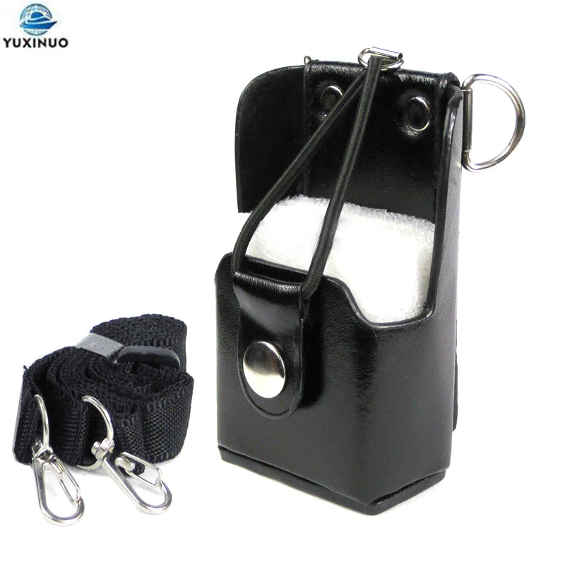Estojo de Couro Duro para Motorola Walkie Talkie Bolsa de Transporte Coldre com Cinto Motorola Gp328 Plus Gp388 Gp344 Gp638 Mais Mag One a8