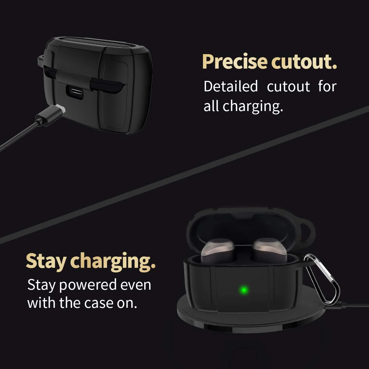 غطاء حماية من السيليكون ممتص للصدمات لهاتف Jabra Elite Active 85t True سماعات أذن TWS بلوتوث لاسلكية مع سلسلة مفاتيح