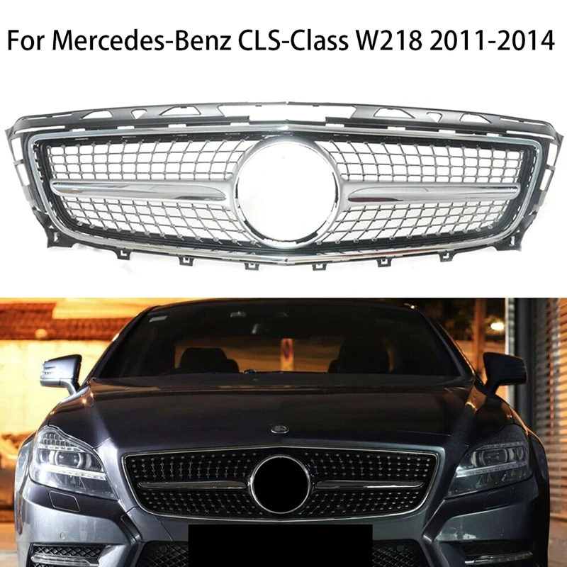 Upgrade Car Front Kidney Grille For Mercedes Benz CLS Class W218 C218 X218 CLS400 CLS350 CLS500 2011-2014 Car Styling