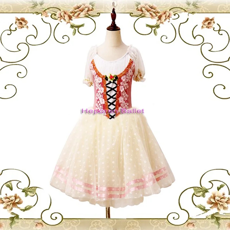 

Розовое танцевальное платье «Гербералия Жизель» на заказ, романтические балетные платья, детские балетные пачки, покупка онлайн