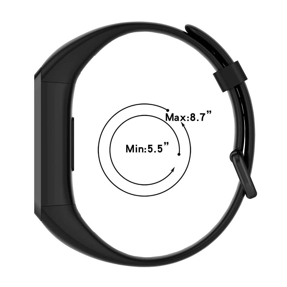 لينة سيليكون حزام (Band) ساعة حزام قابل للتعديل سوار استبدال معصمه ساعة ذكية لهواوي 4/هواوي الشرف 5i اكسسوارات