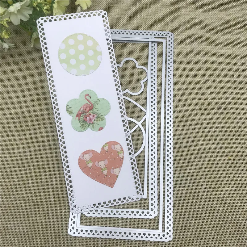 Formy nieregularne prostokątny Metal wykrojniki szablony dla DIY Scrapbooking dekoracyjne wytłaczanie sztancowania szablon do cięcia