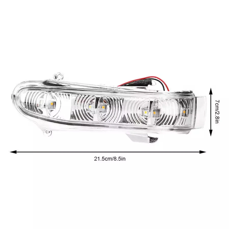 C-Auto Car LED Mirror Turn Signal Light RearView Mirror Lamps For Mercedes-Benz S-Class W220 1999-2002 CL-Class W215 1999-2003