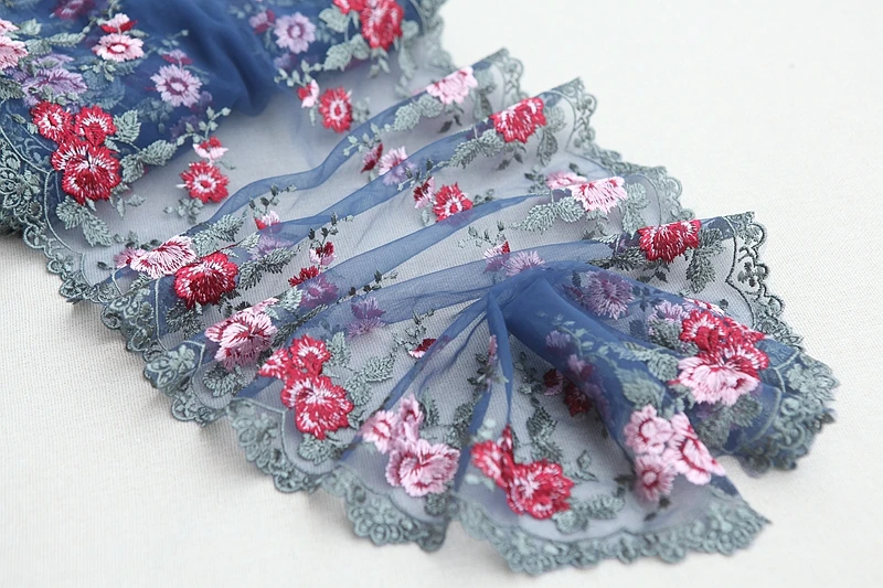 2Yards/Lot High Quality Lace Trim Embroidery Lace Fabric Mesh Lace Ribbon Tulle Guipure Cord Lace Sewing DIY Doll Cloth