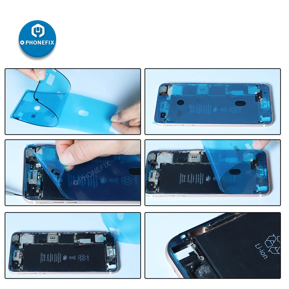 10pcs/lot Waterproof Sticker For iPhone 7 8 X XS MAX 11 12 Pro Max 3M LCD Display Frame Bezel Seal Tape Glue Adhesive Repair