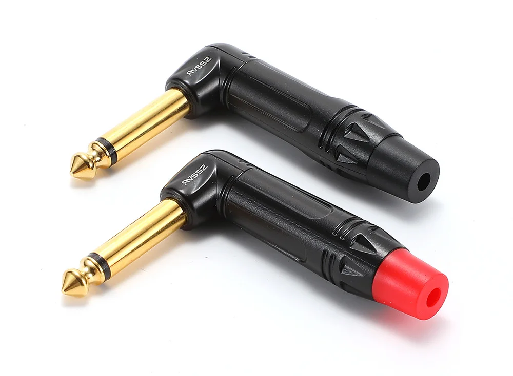 6,35/6,5 TS Mono TRS Stereo 2/3 Kern Schweißen Stecker Gitarre Kabel Musical Instrument Audio Mikrofon Kabel Gerade kopf Ellenbogen Stecker – Detail 33