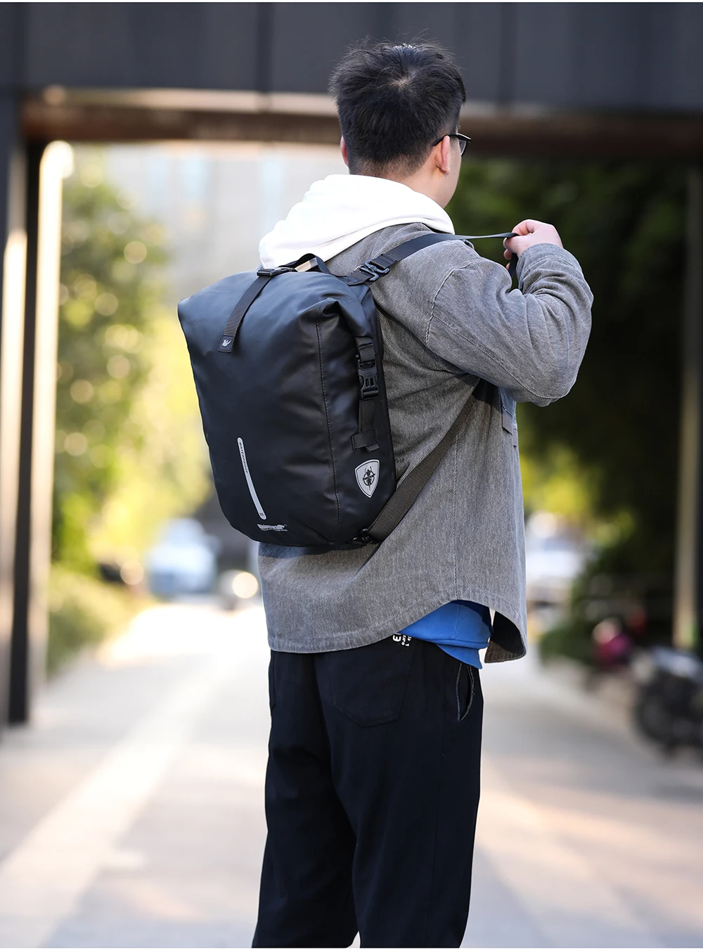 Rhinowalk Waterproof Bike Pannier Backpack 20L Trunk Bag Travel Cycling Bag Basket MTB Road Bicycle Rear Rack Tail Bag Accessory