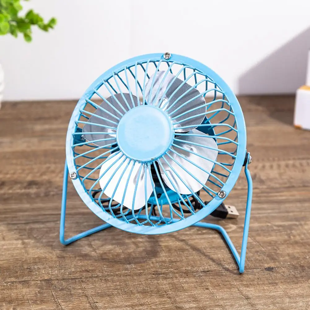 Mini Fan Mute Reusable Metal USB Powered Desk Fan  Appliance for Home