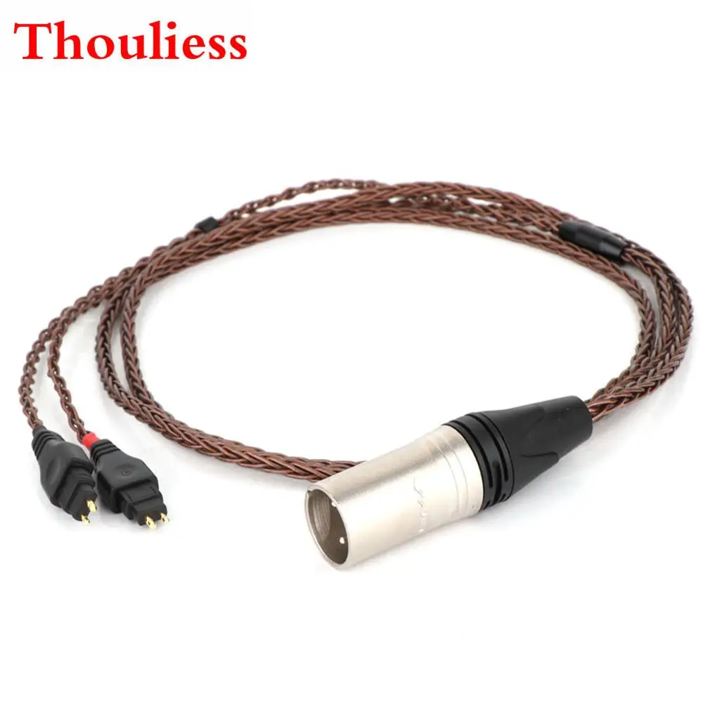 HIFI 4pin XLR Balanced Male Pure Copper Headphone Replacement Audio Cable for HD600 HD650 HD525 HD545 HD565 HD580