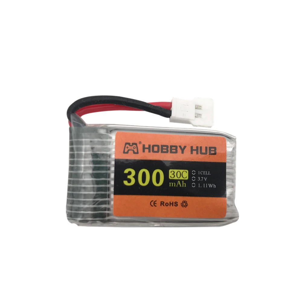 3.7V 300mAh Li-Po Battery Set For E55 FQ777 FQ17W Hubson H107 Syma U816 WLtoys v966