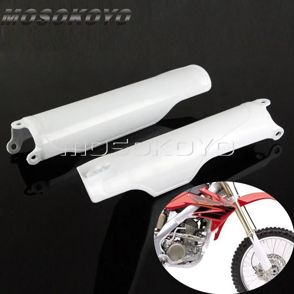 Plastic Front Fork Guard Supermoto Enduro Fork Tube Cover Frame For Honda CRF CR 125 250R 250 450 X RX CRF250 CRF450 CR125 CR250