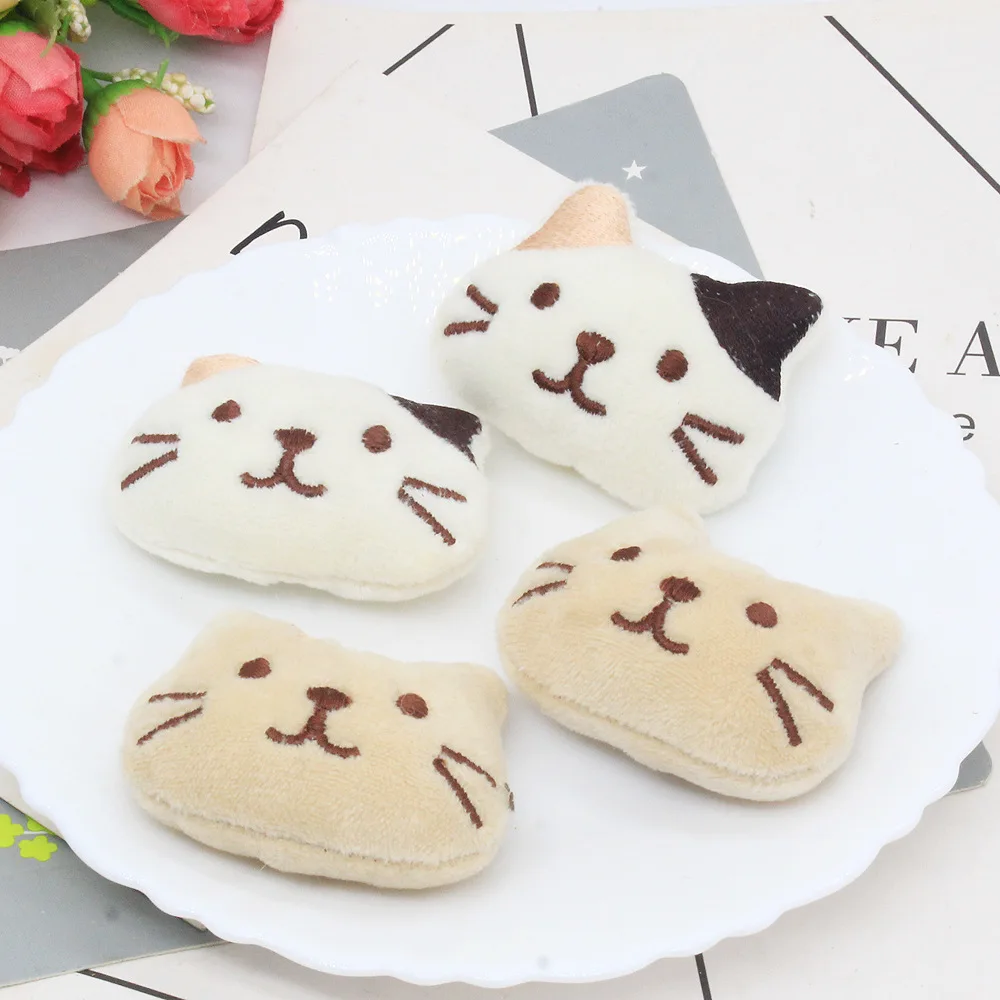 10Pcs/lot Cute little cat cartoon doll patches appliques for DIY headwear hair clip accessories shoes and socks accessories