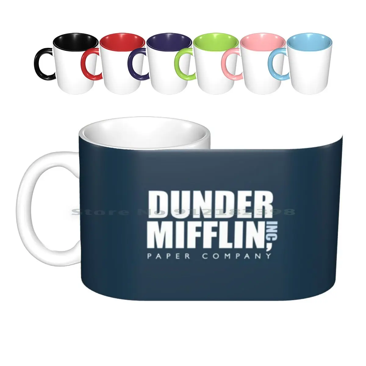 Dunder Mifflin - The Office Ceramic Mugs Coffee Cups Milk Tea Mug Dunder Mifflin The Office John Krasinski Jim Halpert Dwight