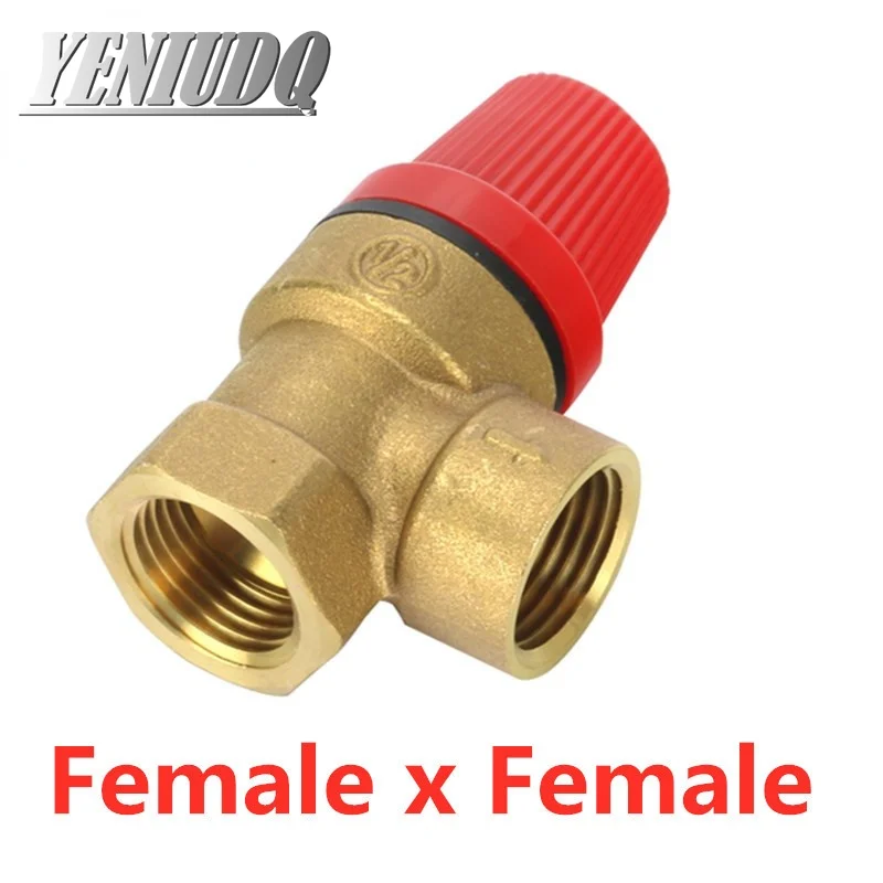 Brass Safety Valve Drain Relief Switch For Solar Water Heater Inner & Outer Wire Brass Safety Valve 1/2\