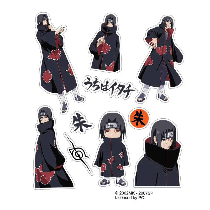 Brdwn NARUTO Uzumaki Itachi Sharingan Konoha Rain Cloud Sond Nijia Official Authorization Cosplay Stickers Paster