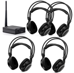 350m RF Wireless Silent Disco Headphones - 4 Classical Receivers + 1 Transmitter