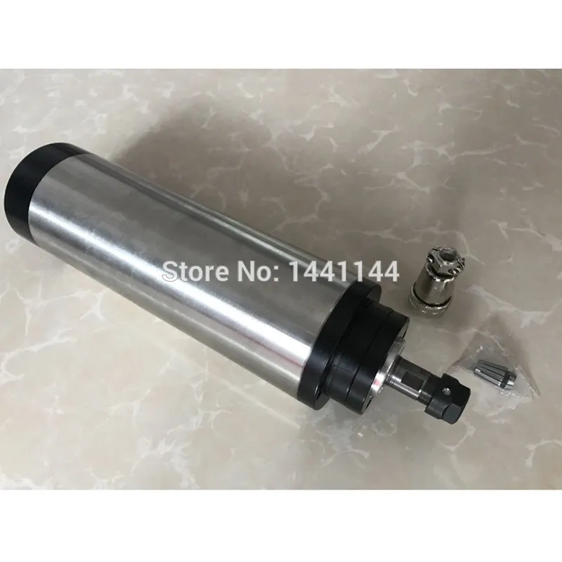 Motor cnc de eixo refrigerado a ar, 2,2 kw, 80mm, 2,2 kw, fresadora + 220v vfd/inversor + braçadeira de 80mm