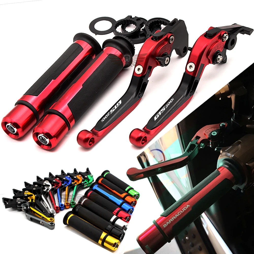 

For SYM GTS300i GTS 300i 2016-2018 GTS 125/250/300 LM30W Motorcycle Adjustable Folding Brake Clutch Levers Handlebar Hand Grips