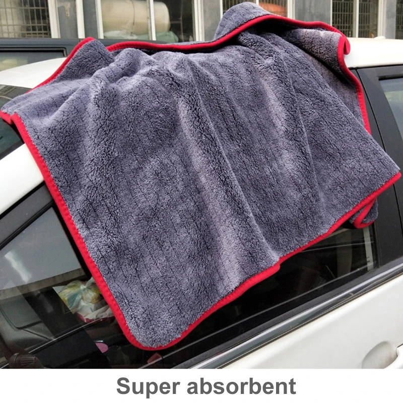 Auto Detaillering 60x90cm Auto Wassen Doek Microfiber Handdoek Car Cleaning Rag Voor Cars Dikke Microfiber Voor car Care Keuken