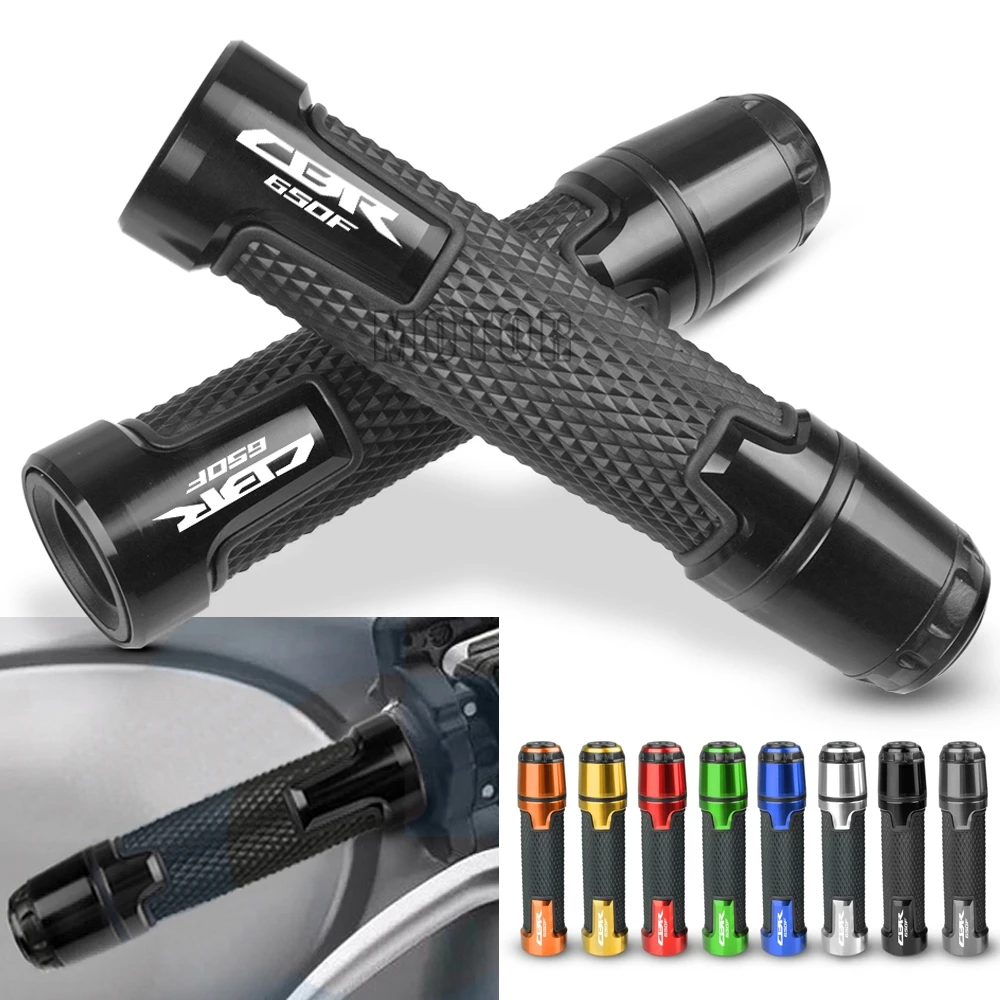 

For Honda CBR650F 2014-2018 2015 2016 2017 CBR650 CBR 650 F 650F Motorcycle 7/8"22mm Handlebar Grips Ends Handle Bar Caps Plug