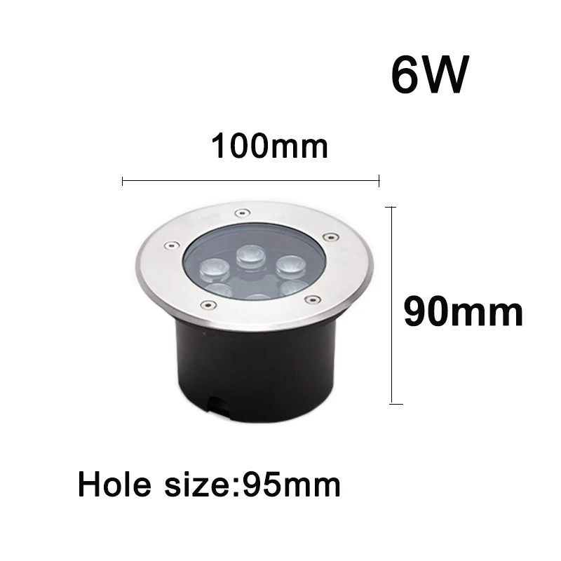 Imagem -05 - Luz Subterrânea Led 1w 3w 5w 7w ao ar Livre Ponto à Terra Paisagem Jardim Praça Caminho Quintal Enterrado dc 12v Ip67 85265v