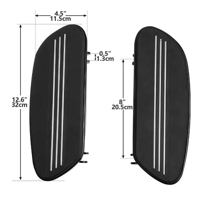 Driver Footboard Floorboard Kit For Harley Touring Electra Street Road Glide 86-23 Softail 86-17 FLD 12-16