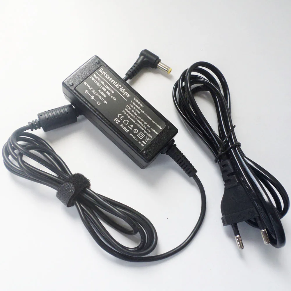 

40W AC Adapter Power Supply Cord For Lenovo LN-A0403A3C ADP-40NH B ADP-40MH 0225A2040 PA-1400-12 20V 2A Mini Notebook Charger