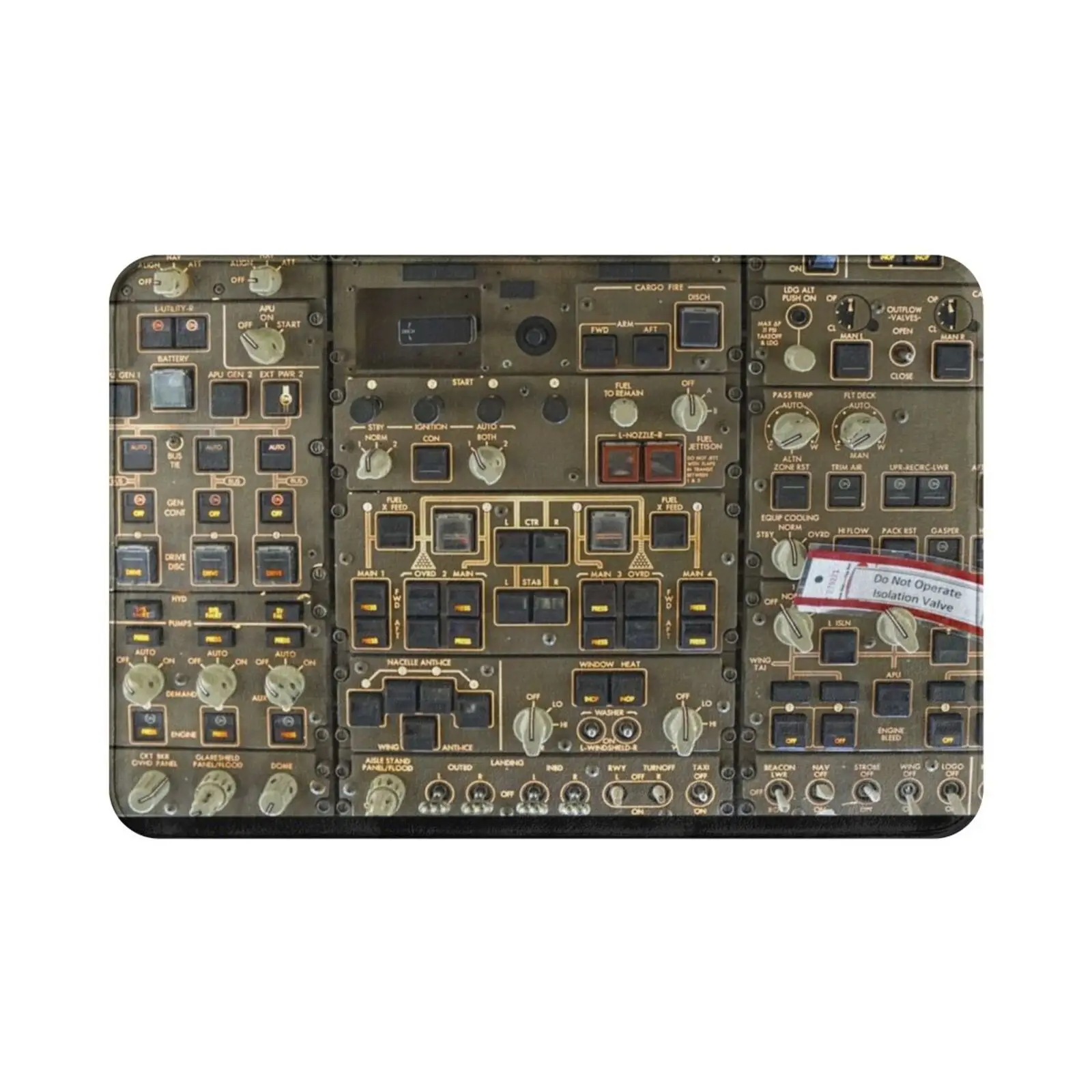 Boeing 747 Overhead Panel Cockpit Carpet Mat Rug Cushion Soft 747 Boeing 737 Airbus Aviation Pilot 777 Airplane Flying