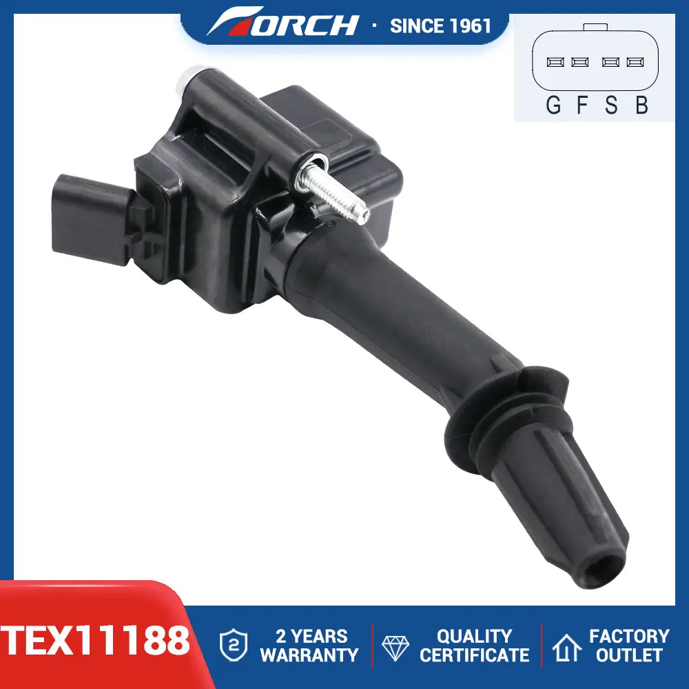 Ignition Coil TORCH TEX11188 Replacement for 12697989 12635672 555692530A UF802 Fit with Chevrolet Cruze Chevrolet Volt 16