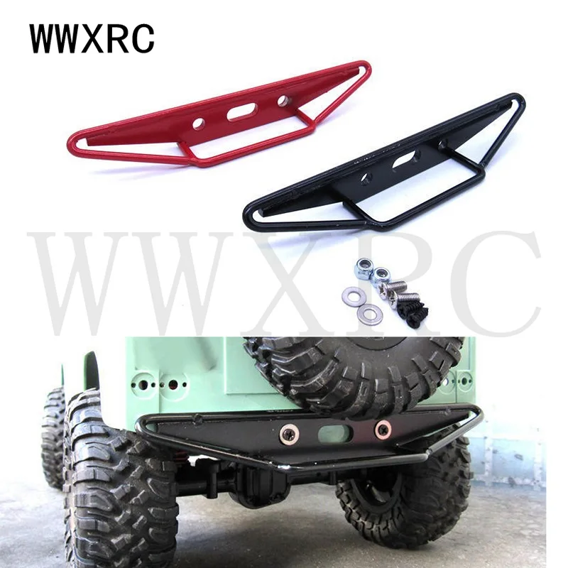 Metal Rear Bumper with Tow Hook for MN D90 D91 D99S MN90 MN99S 1/12 RC Car Upgrade Spare Parts Accessories