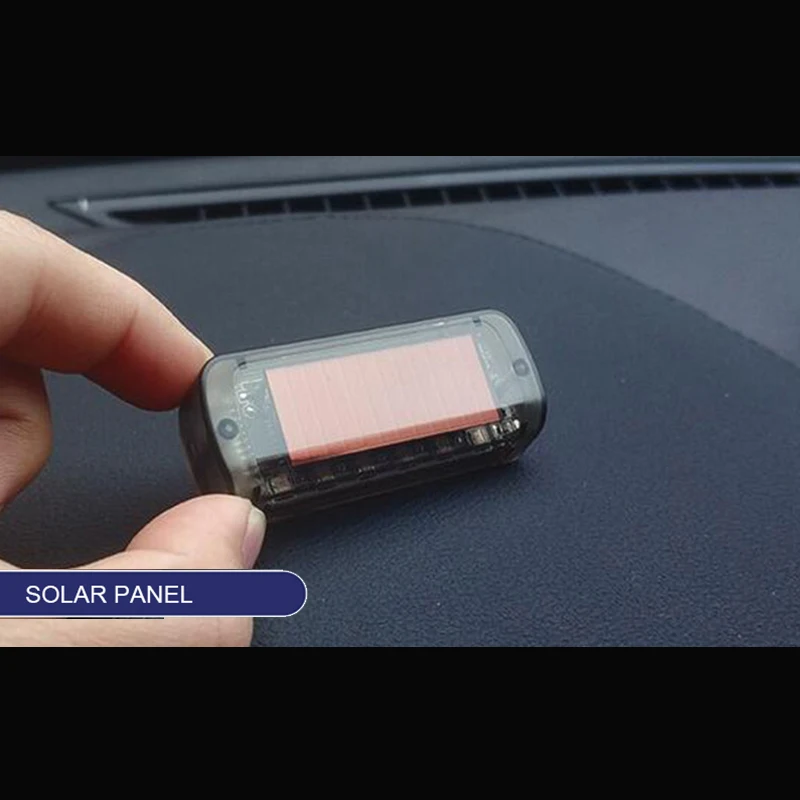 Auto Anti-Theft Fake Simulated Solar Vibration Blue or Red LEDs Flash Light Car Alarm Security Burglar Deterrent