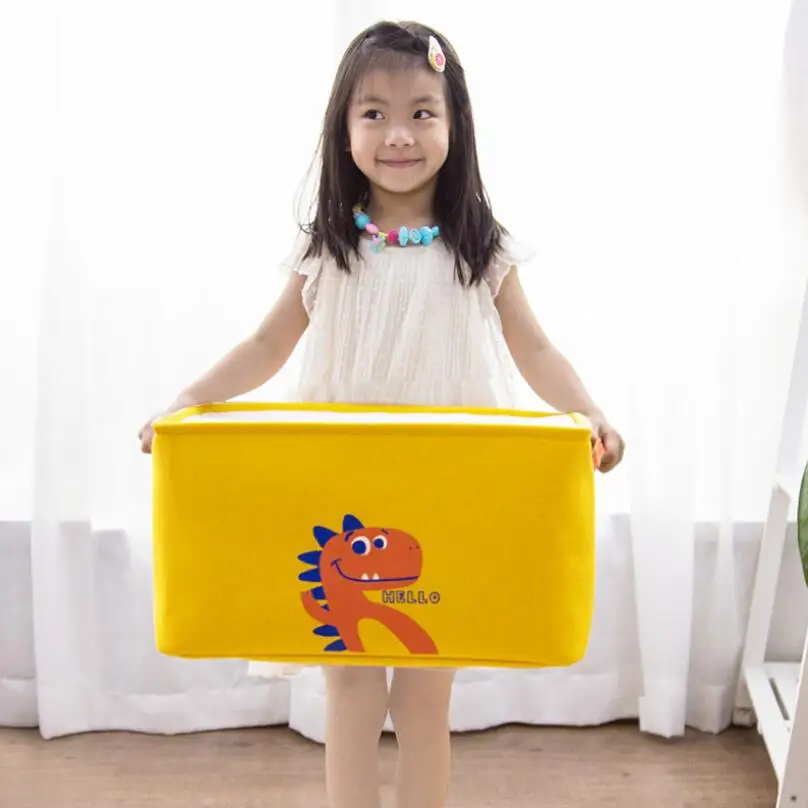 

Новый мультфильм складной стол квадратный ящик для хранения EVA утолщенные корзины для хранения украшения дома корзина для белья детский игрушечный Органайзер корзина