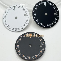 29mm White Black sterile watch dial luminous dial fit Miyota 8205 8215 821A Mingzhu DG2813 3804 ETA 2836 2824  Seagull 1612