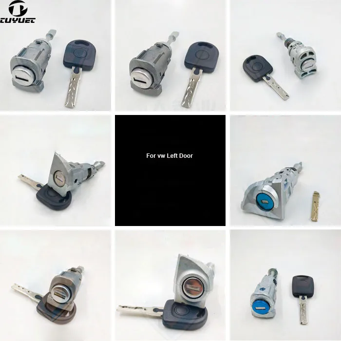 Blokada samochodu Cylinder do VW Passat lewe drzwi Golf 7 Lamando Sokda Bora Sagitar Touran Auto drzwi stacyjka zapłonowa Cylinder
