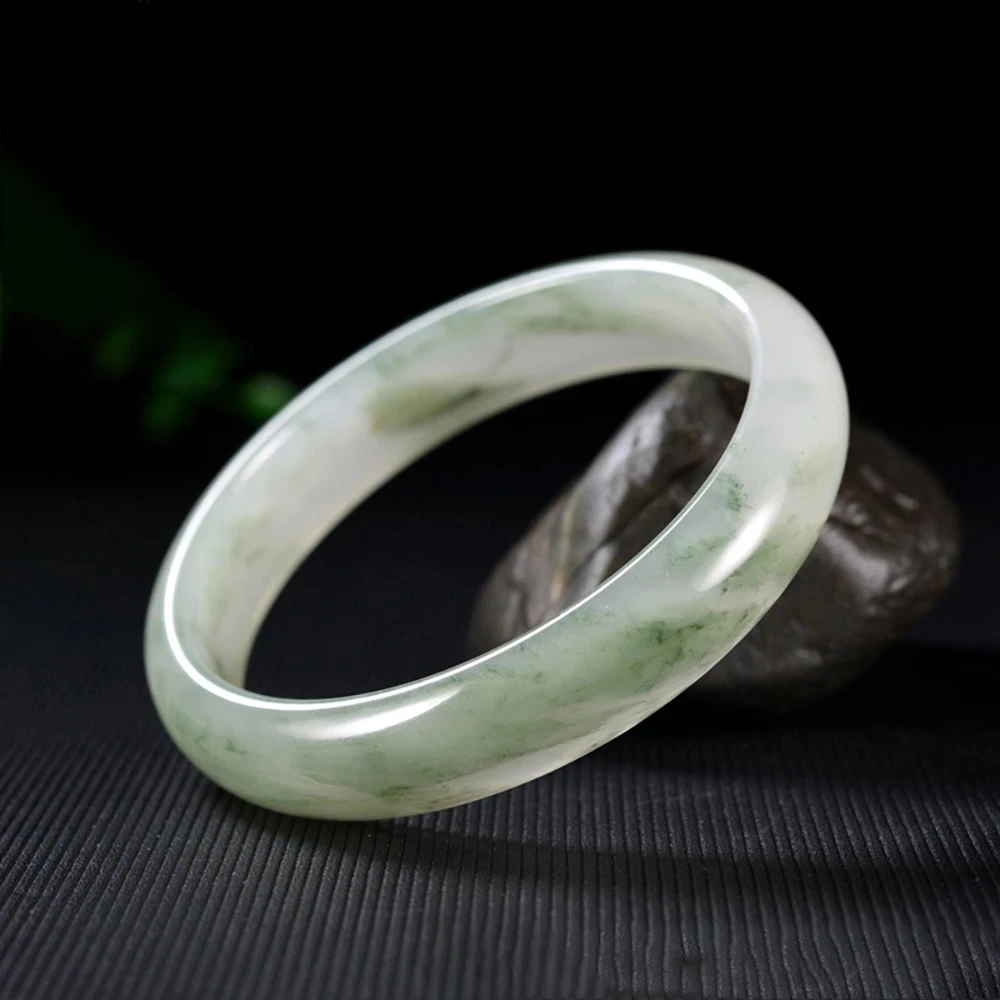 

New Hand Ring Natural Gobi Jade Bracelet With Exquisite Patterns Unique Jadeite Jewelry Gifts Fine Bangles