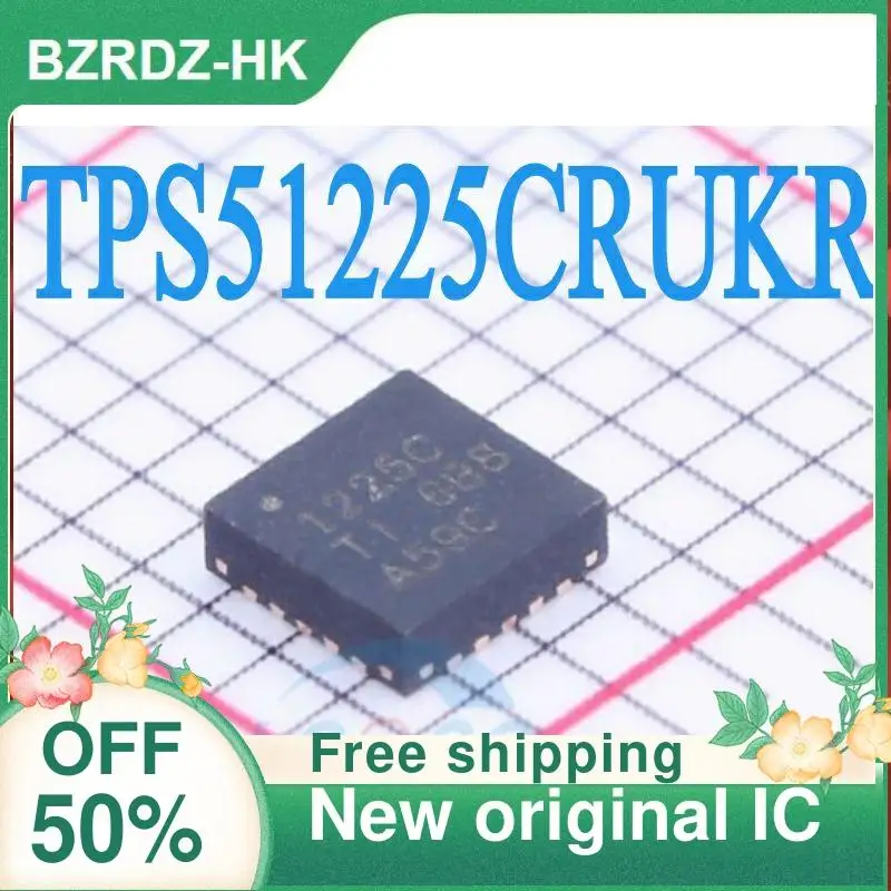 5PCS TPS51225CRUKR TPS51225C 1225C TPS1225C QFN Common chips for notebook power supply  New original IC