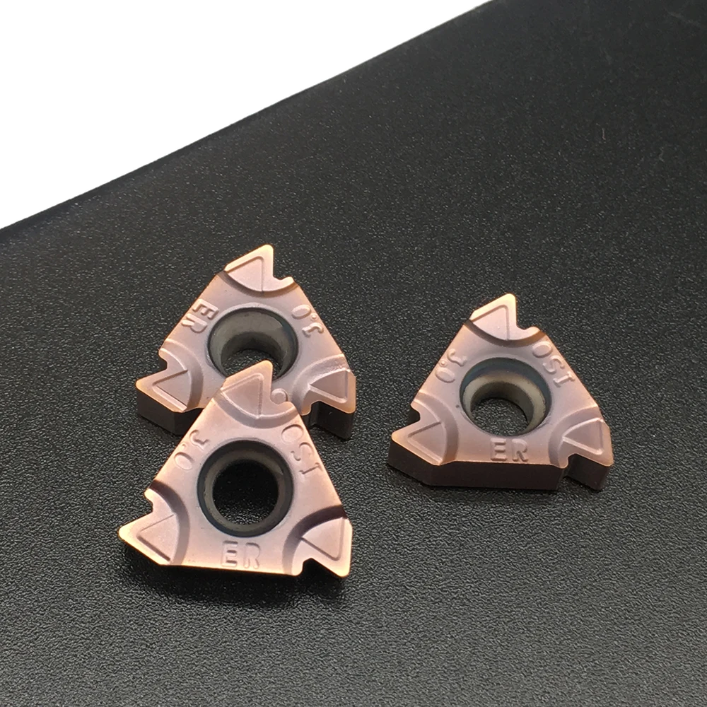 Portaherramientas de torneado 16ER M 3,0 ISO FT1125, insertos de roscado, piezas de acero inoxidable y acero CNC, torno Universal, 10 Uds.