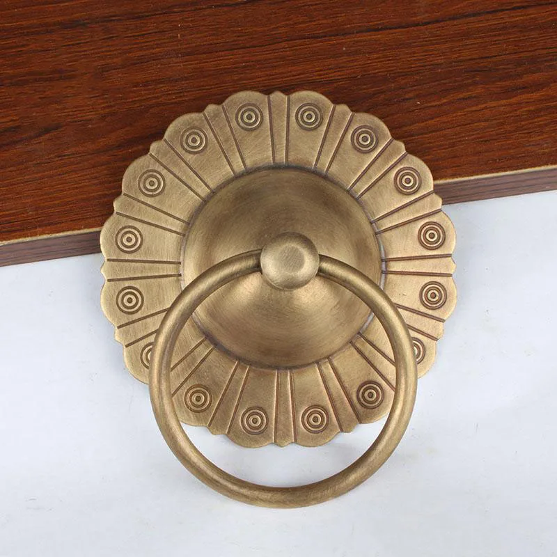 1 PCS Brass  Wood Gate Door Handle  Drawer Furniture Knob  Wardrobe Shoe Closet Cabinet  Cone Pull Hardware