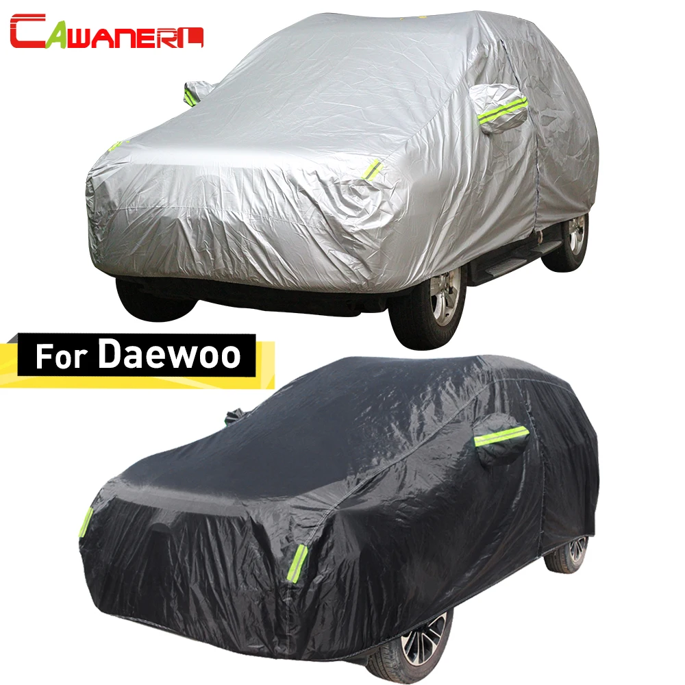 

Cawanerl For Daewoo Matiz Tico Nubira Espero Korando Rezzo Leganza Car Cover Sun Rain Dust Snow Resistant Auto Cover Waterproof