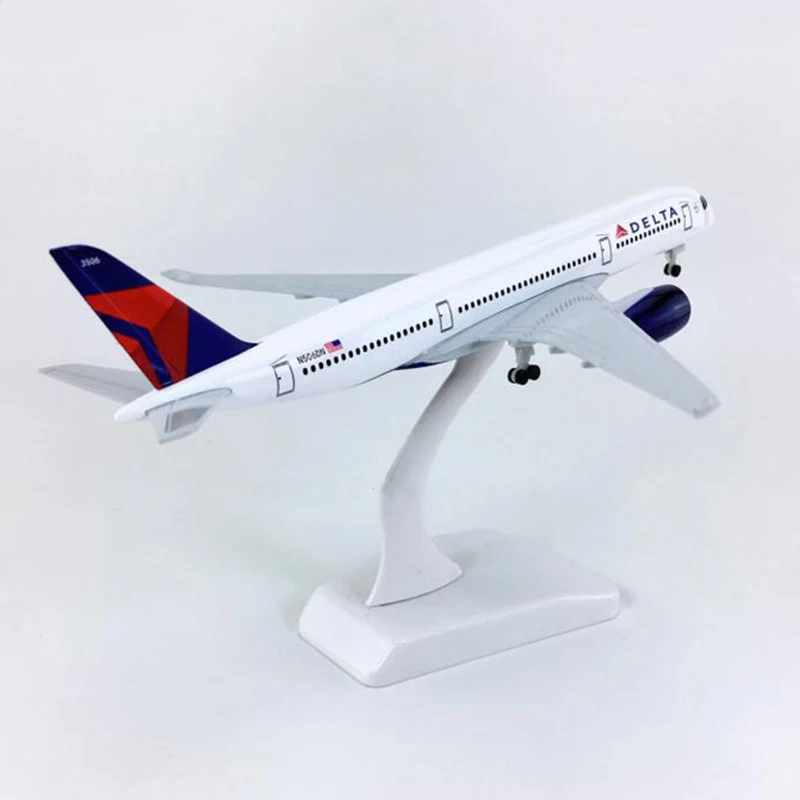 20CM Air American DELTA Airways Airbus A350 Metal Diecast Plane Model Toys Airplanes Aircraft Kids Gift Collectible