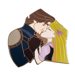 Prince Rapunzel Badge Princess FlynnRider Brooch True Love Enamel Pin Anime Art Jewelry